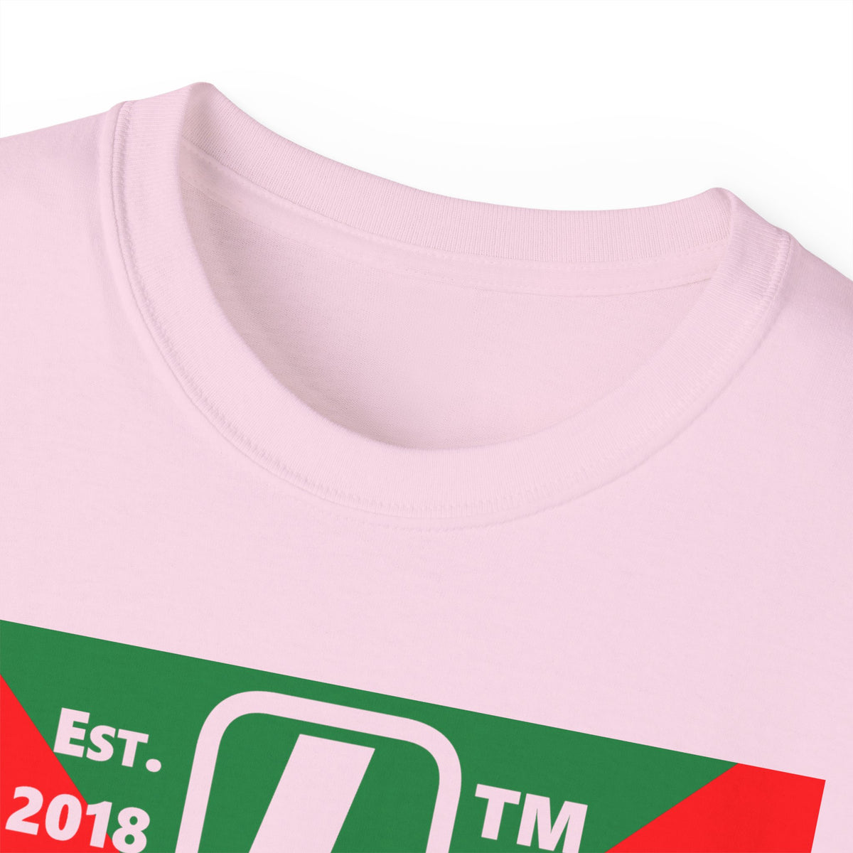 LongD Chicago negative upright argyle x logo (Xmas colors) cotton tee