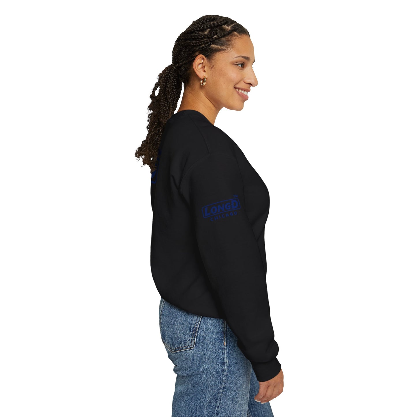LongD official 4-print Tag logo crewneck sweatshirt
