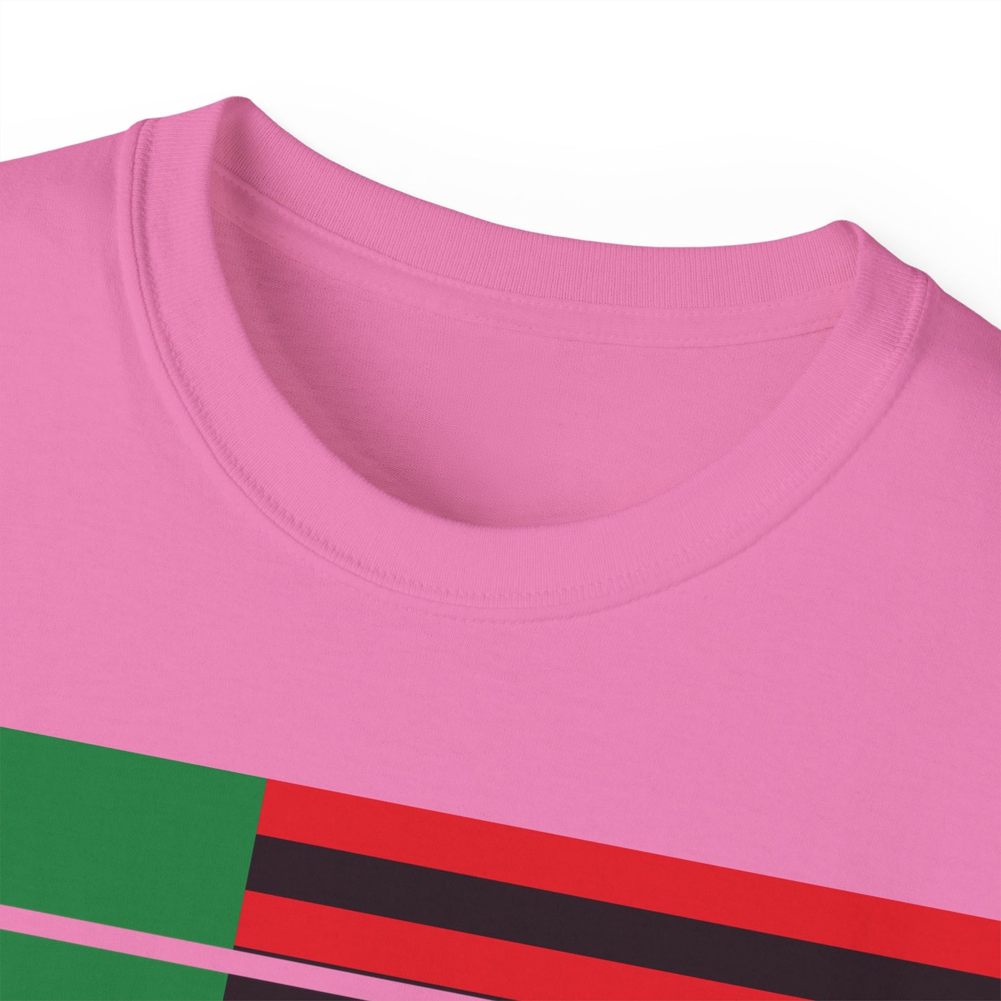 LongD® Logo Cotton Tee Juneteenth negative flag