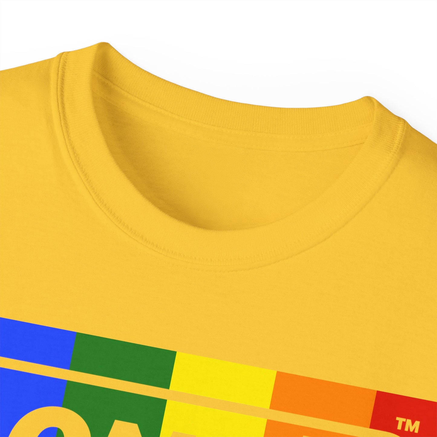 LongD® Logo Cotton Tee Pride rainbow negative text