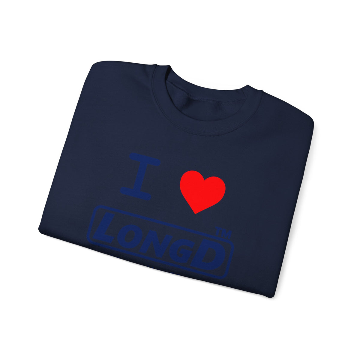 I Luv LongD Tag-domain positive official basic logo crewneck sweatshirt