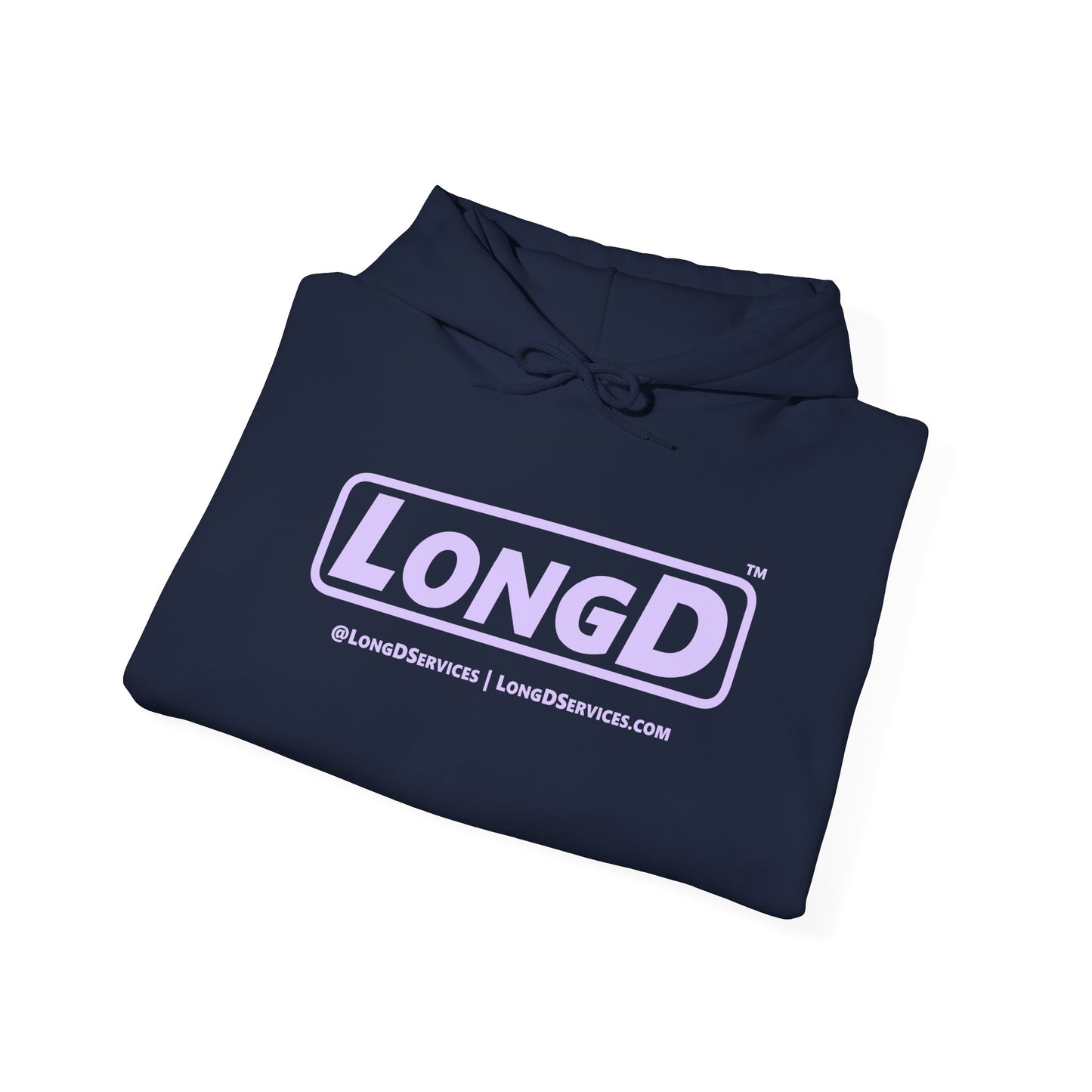 LongD® Logo Hoodie pastel purple text