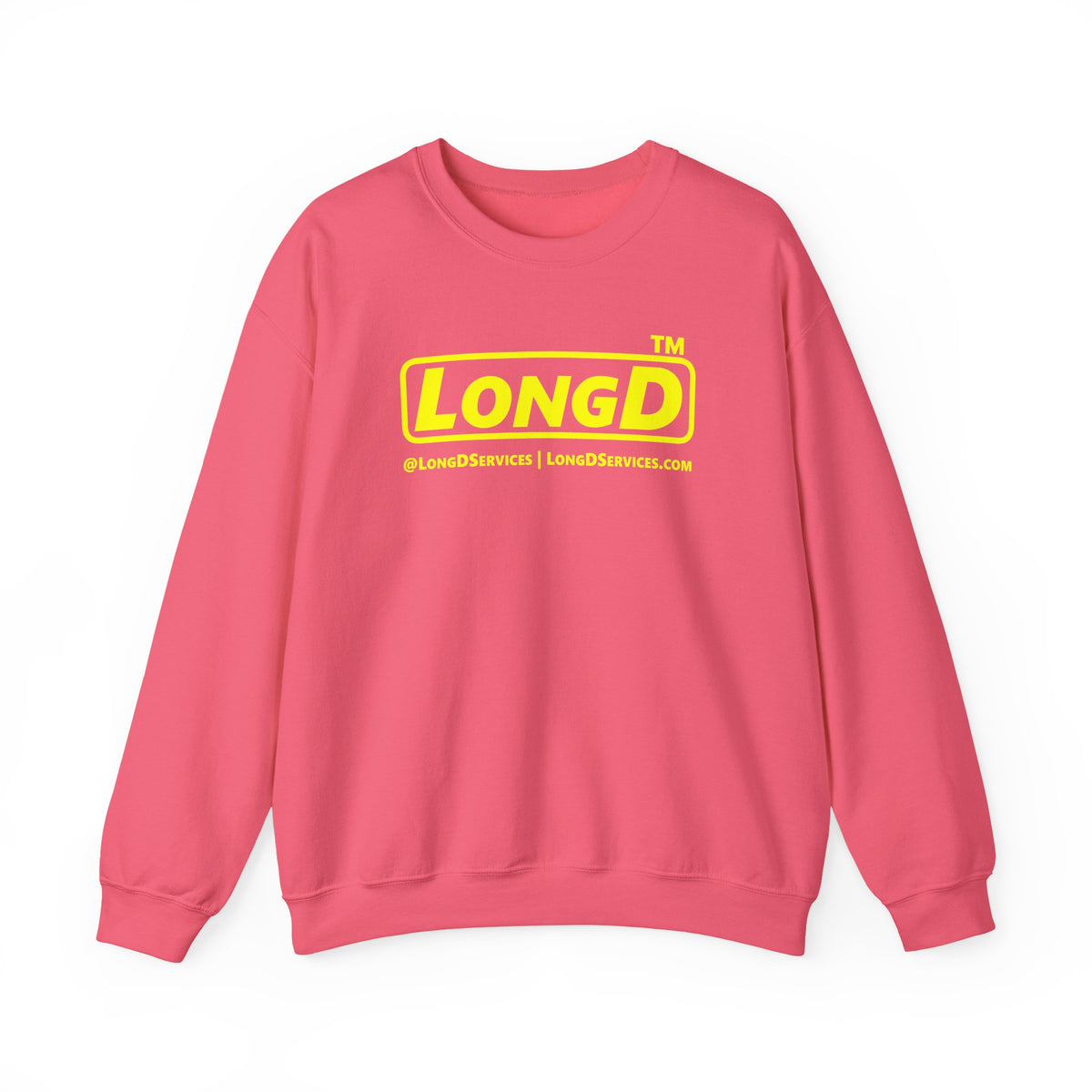 LongD Tag-domain positive alternate basic logo crewneck sweatshirt