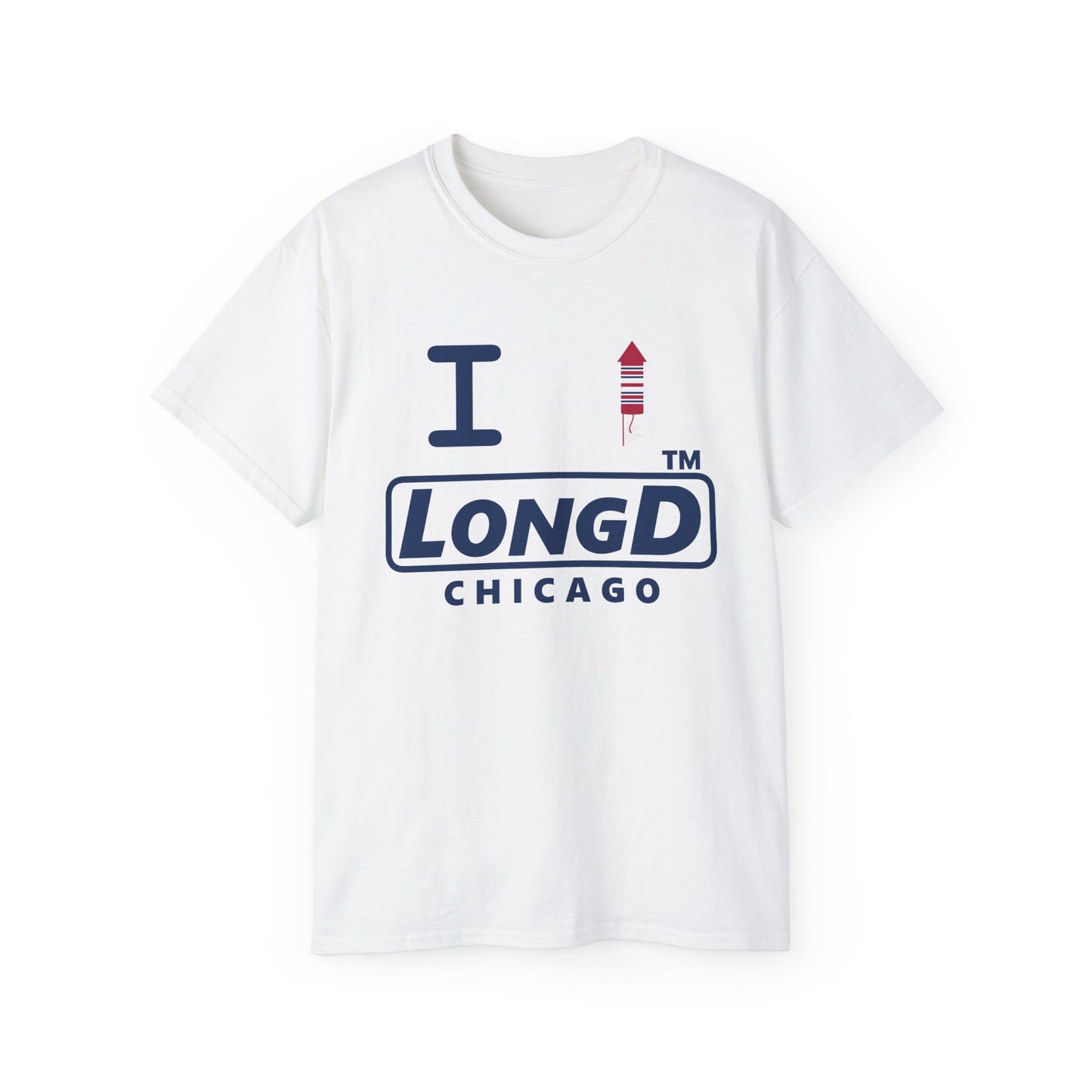 I firecracker LongD official basic Chicago logo cotton tee