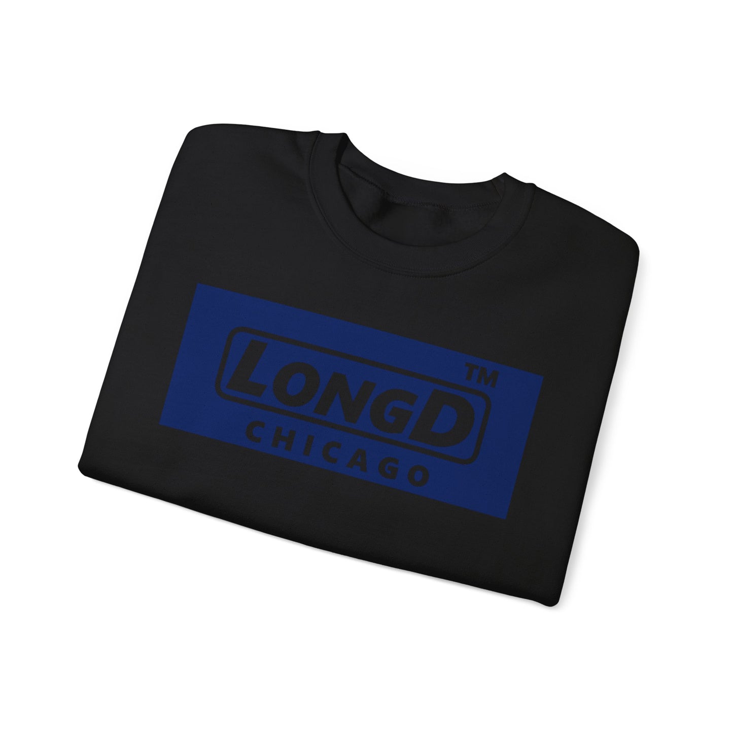 LongD negative official Chicago logo crewneck sweatshirt