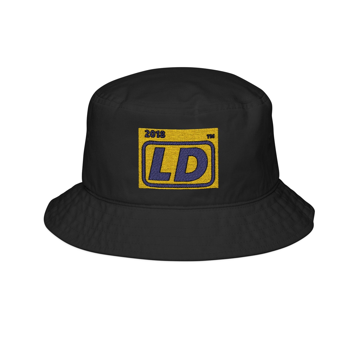 Embroidered official logo initials bucket hat