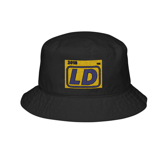 Embroidered official logo initials bucket hat
