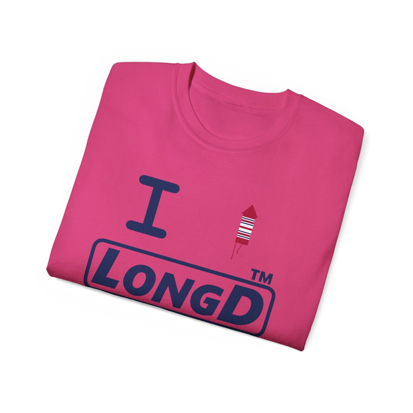 I firecracker LongD official basic tag logo cotton tee