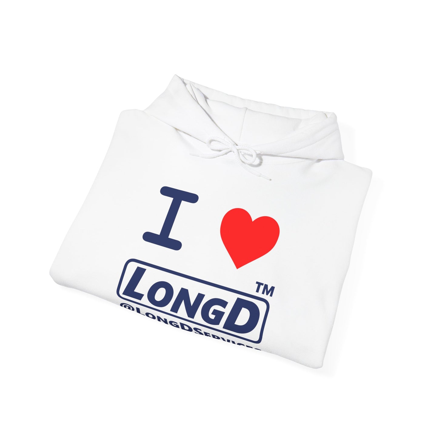 I Luv LongD® Logo (positive Tag only version) Hoodie