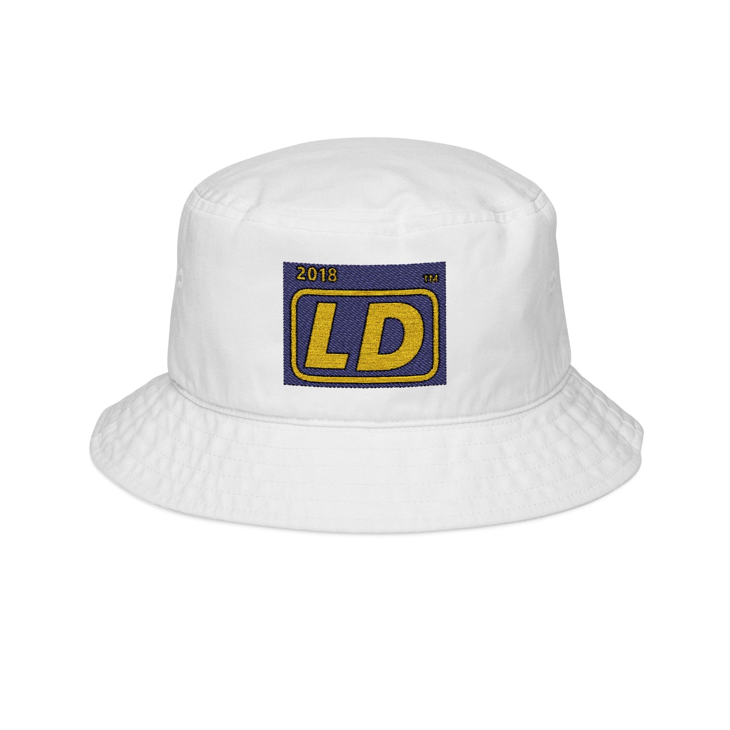 Embroidered alternate logo initials bucket hat