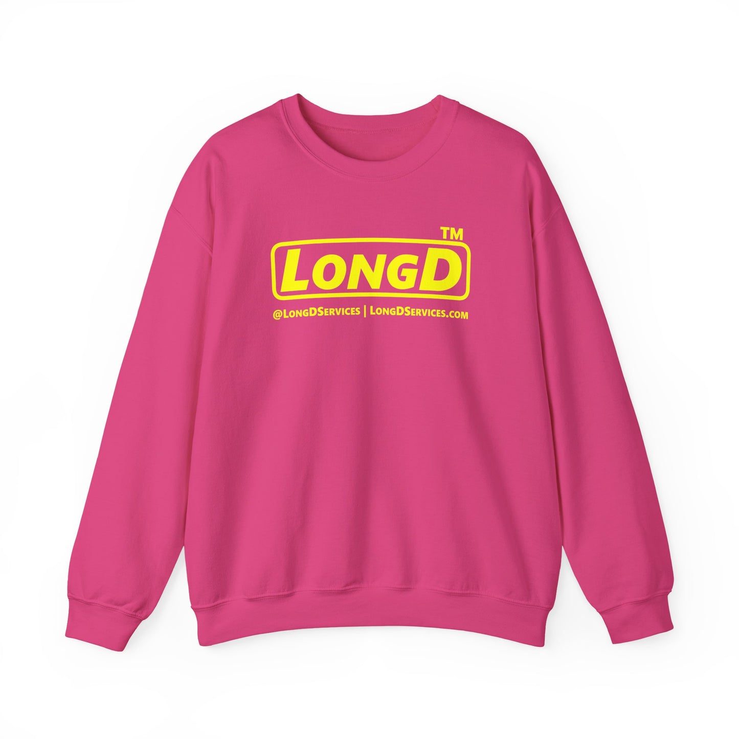LongD Tag-domain positive alternate basic logo crewneck sweatshirt