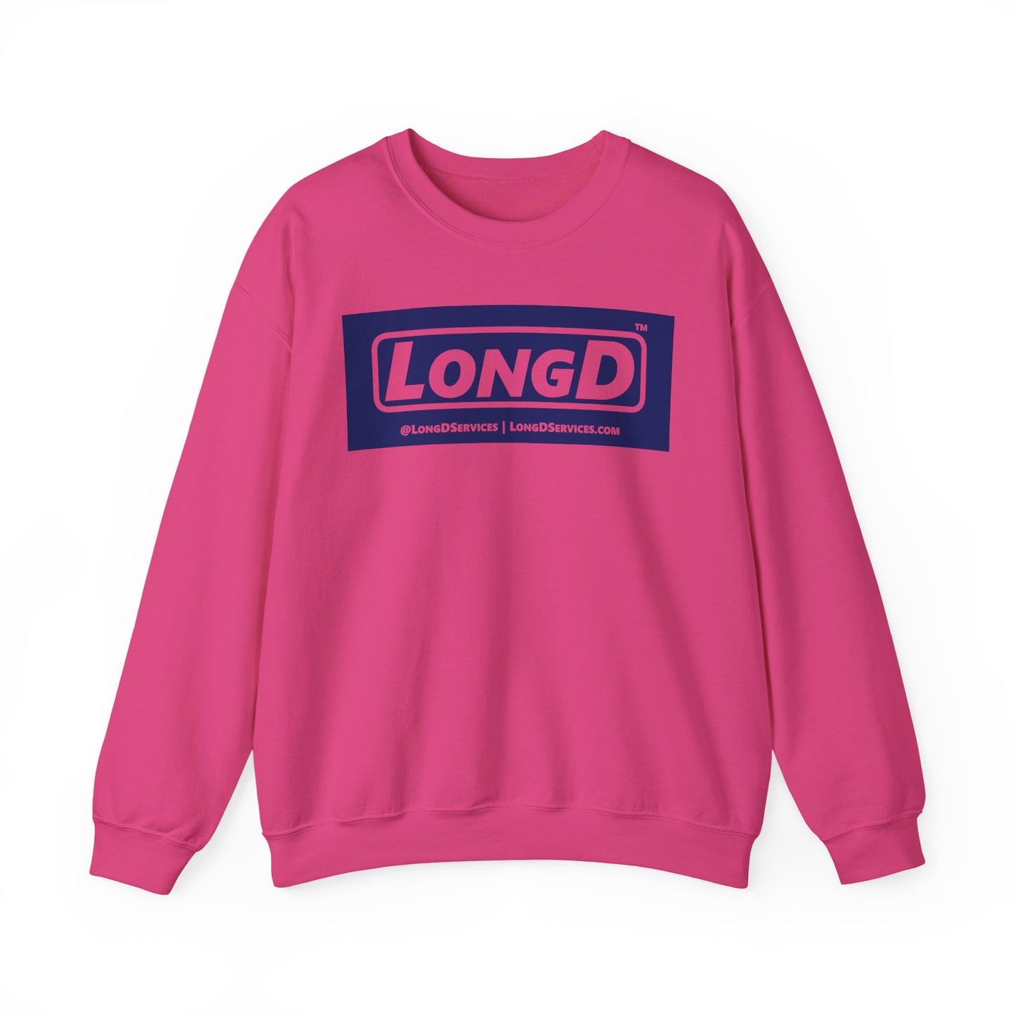 LongD negative official original logo crewneck sweatshirt