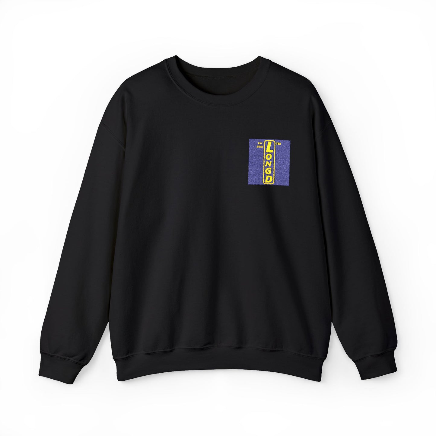 Embroidered Unisex Heavy Blend™ Crewneck Sweatshirt reverse logo upright