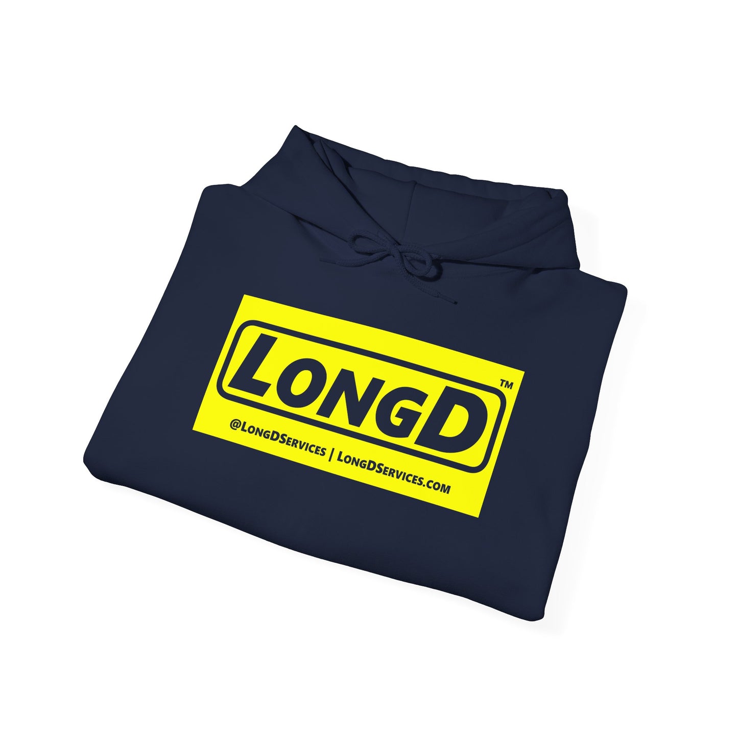 LongD® Logo Hoodie ( reverse negative text)