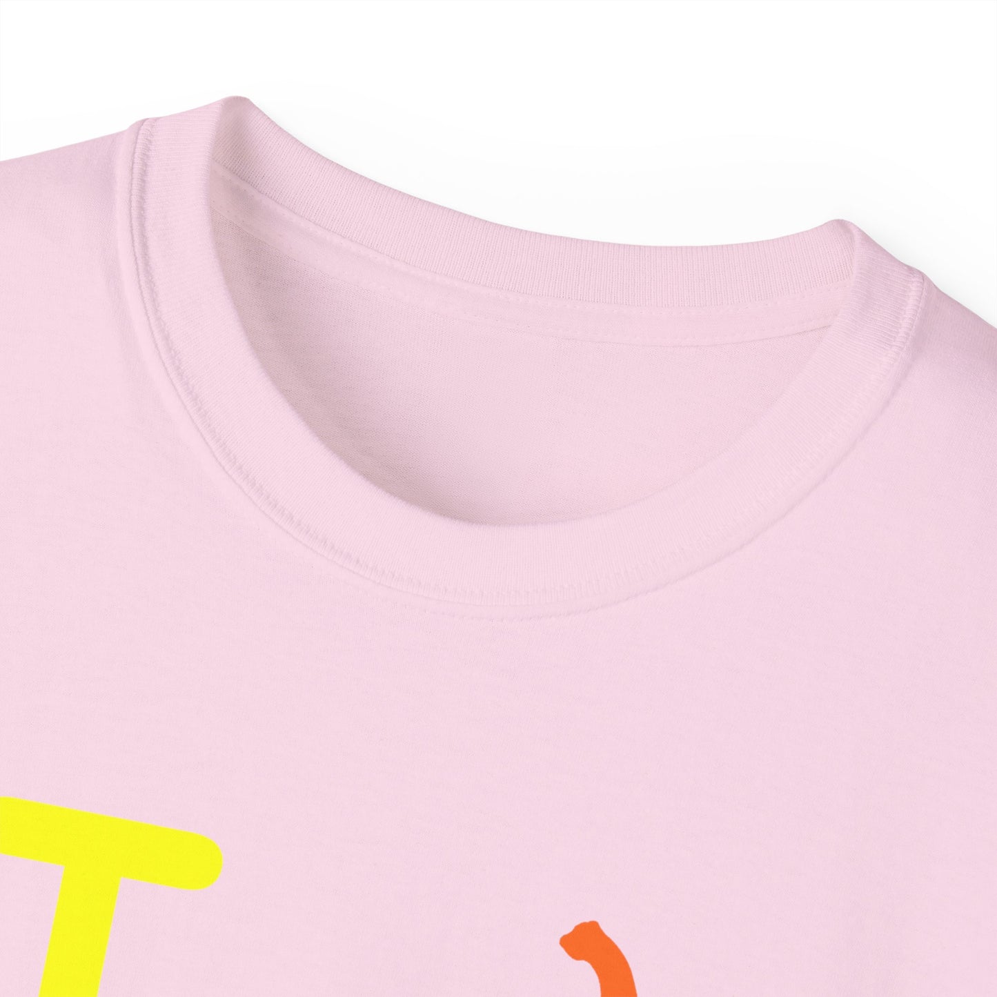 I Pumpkin LongD® Logo Cotton Tee positive yellow basic tag logo