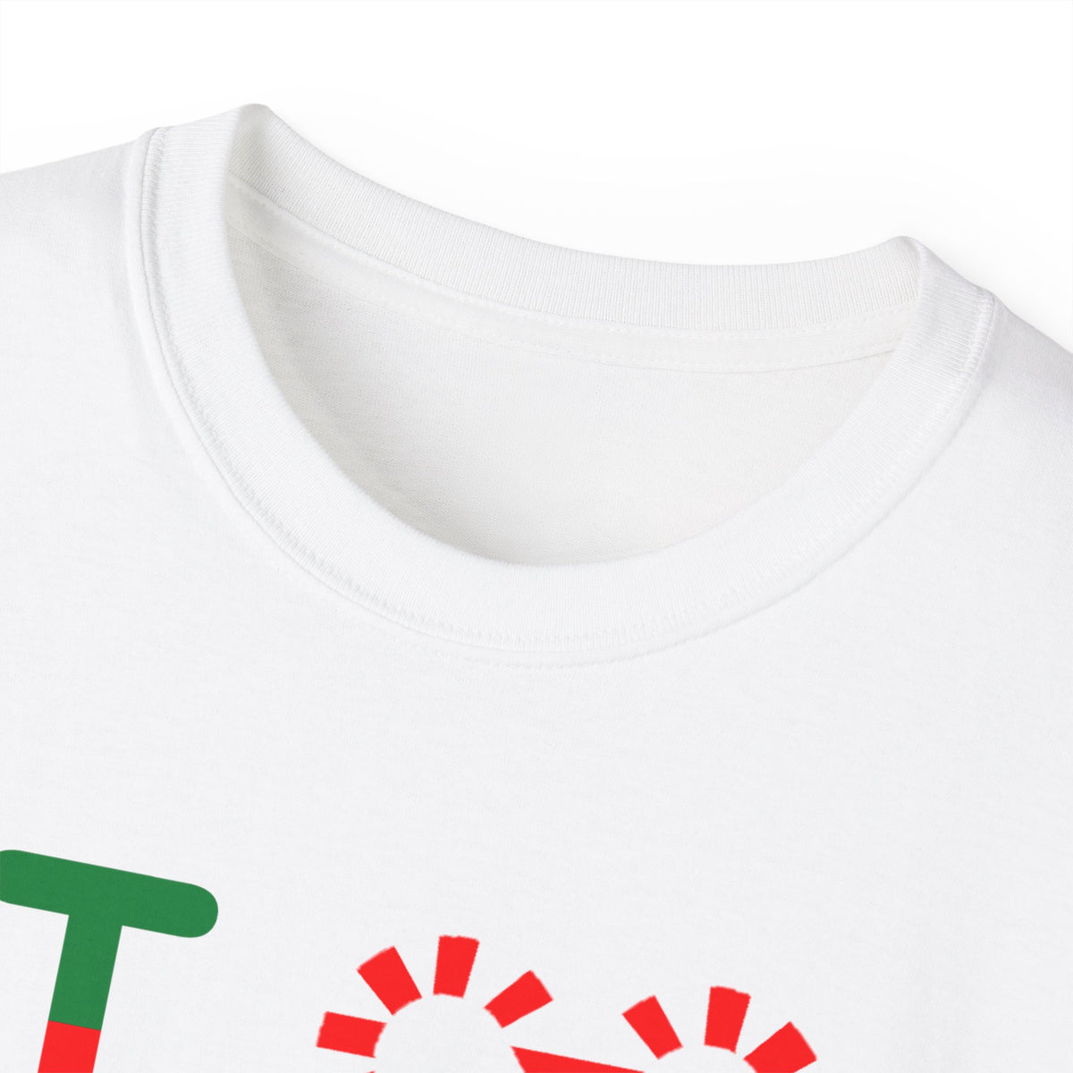 I candy cane LongD Chicago positive upright pixel-weighted 4-striped 4-print logo cotton tee