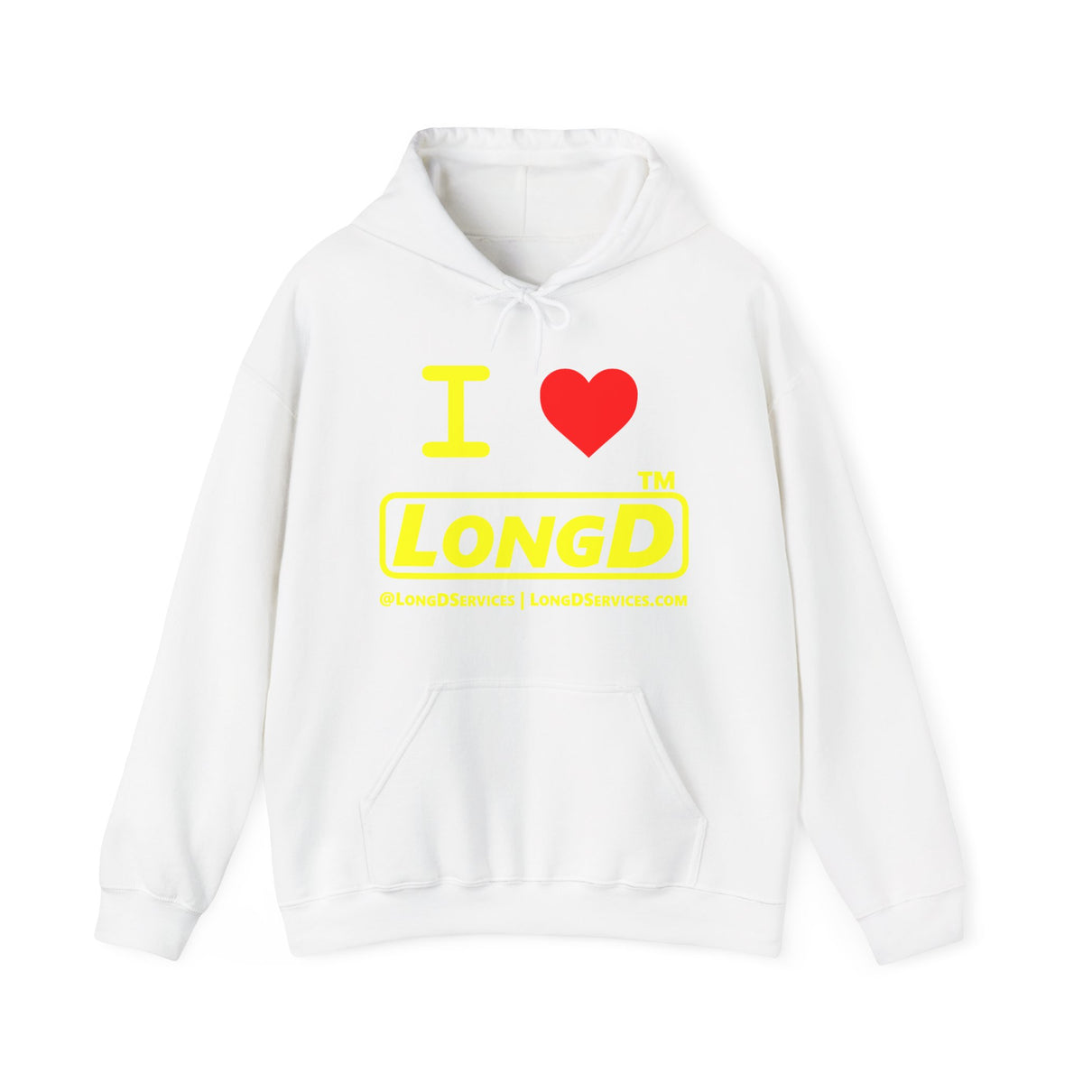 I Luv LongD Tag-domain positive alternate basic logo hoodie