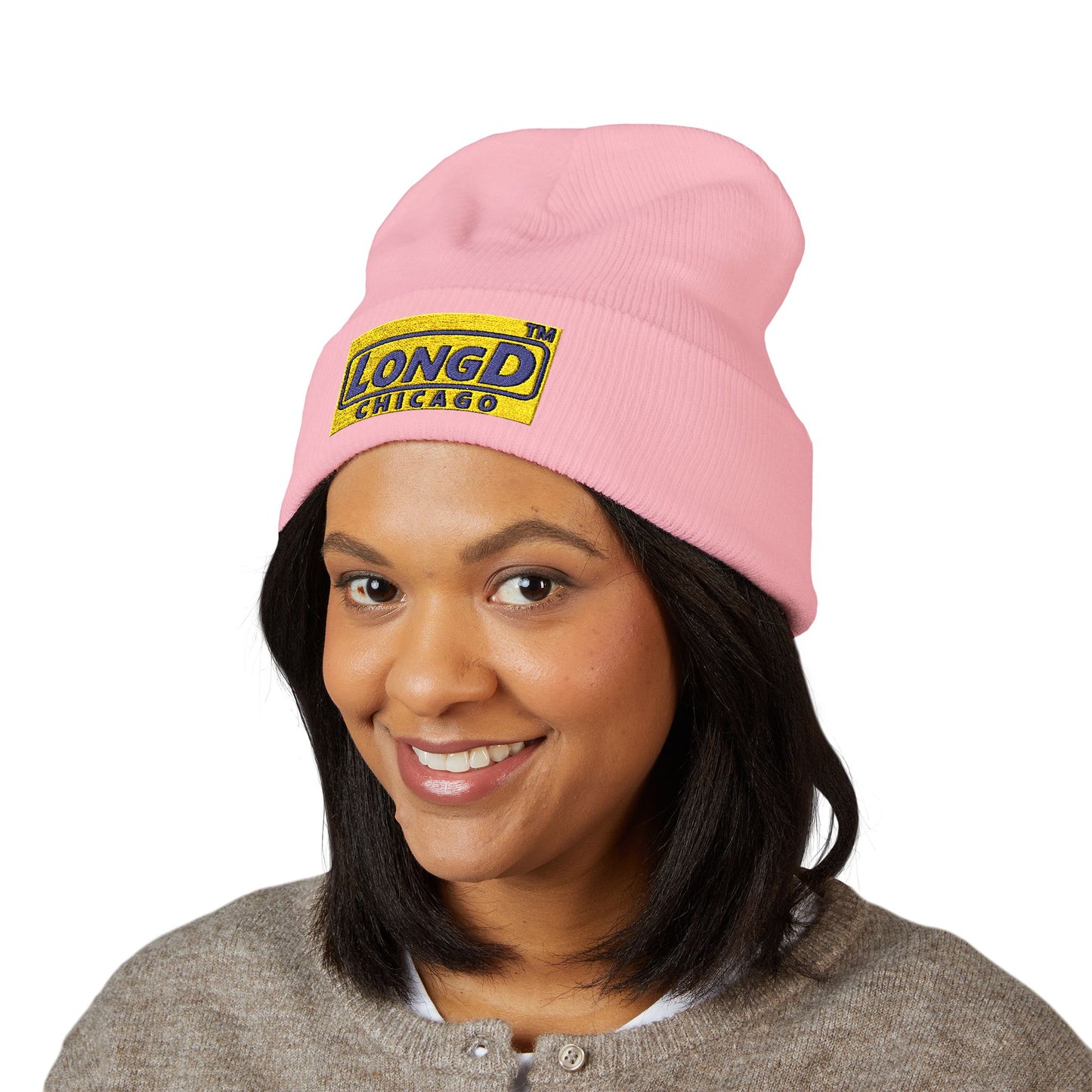 Embroidered Classic Cuffed Beanie Official Chicago Logo