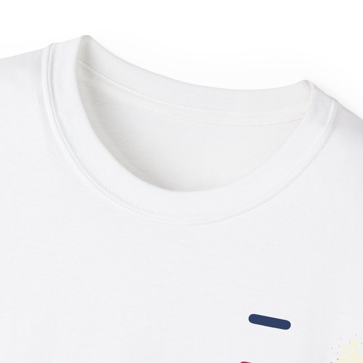 I Burst LongD cotton tee negative cropped flag single-breasted front-back Hyde Park upright logo (Patriotic colors)