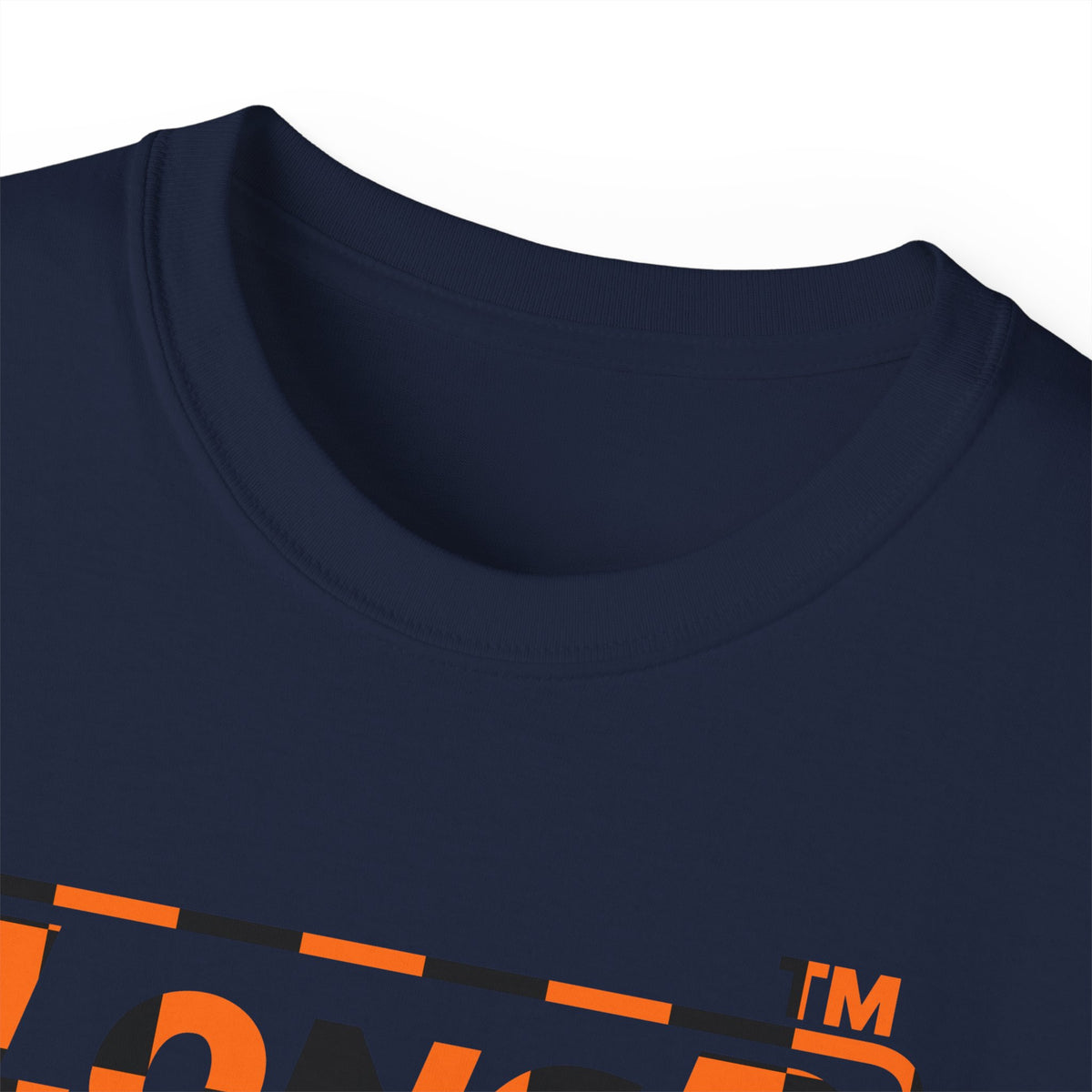 LongD Chicago positive checkered logo (Halloween colors) cotton tee