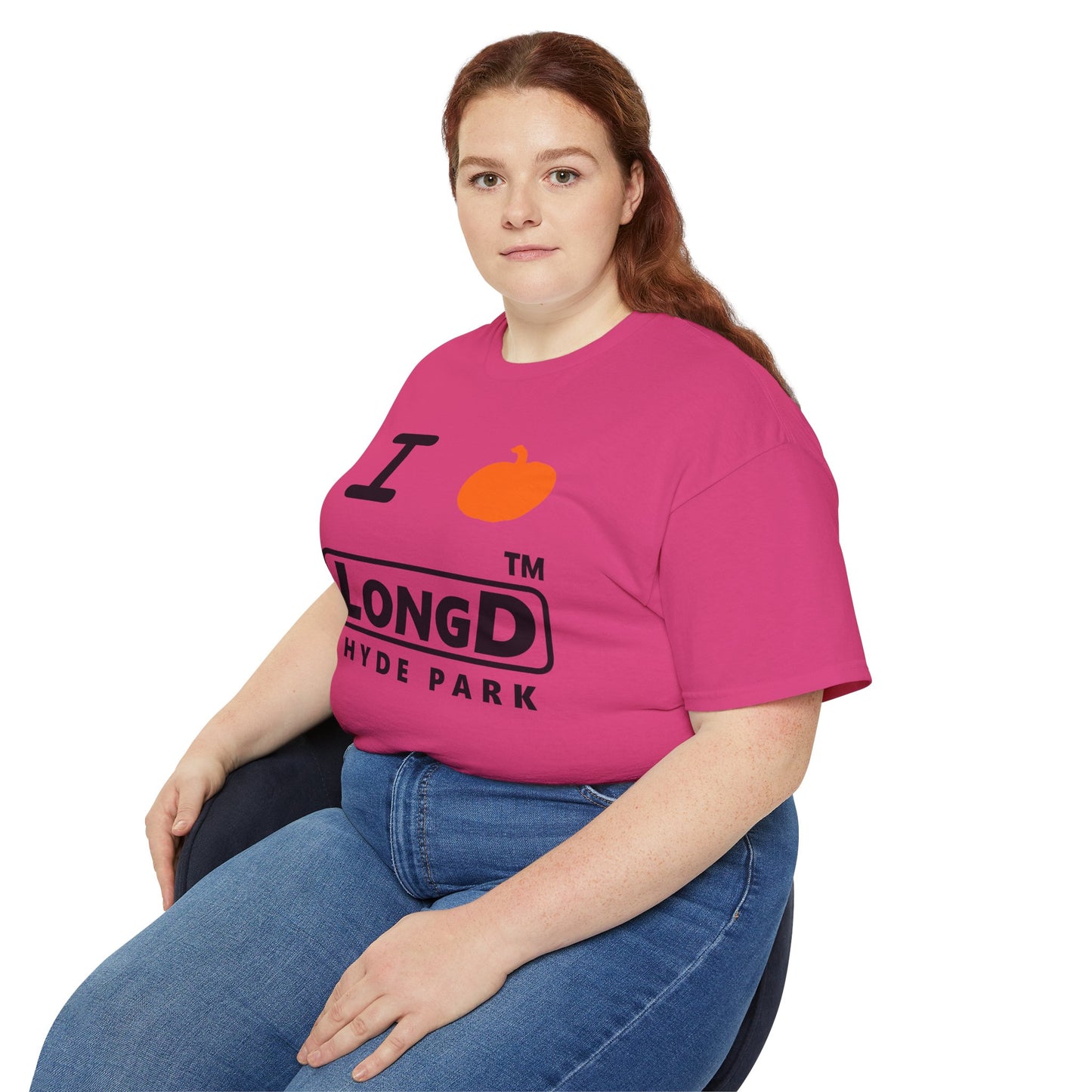 I Pumpkin LongD® Logo Cotton Tee positive black basic Hyde Park logo