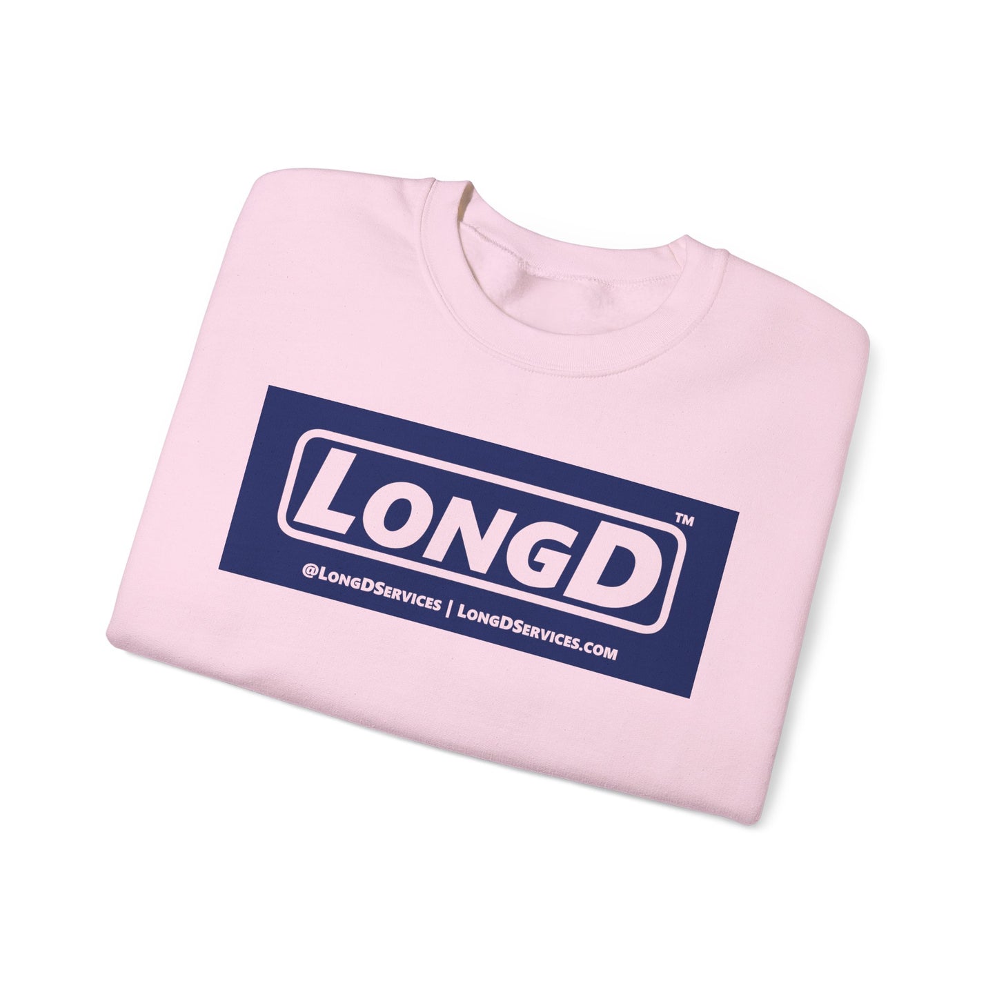 LongD negative official original logo crewneck sweatshirt