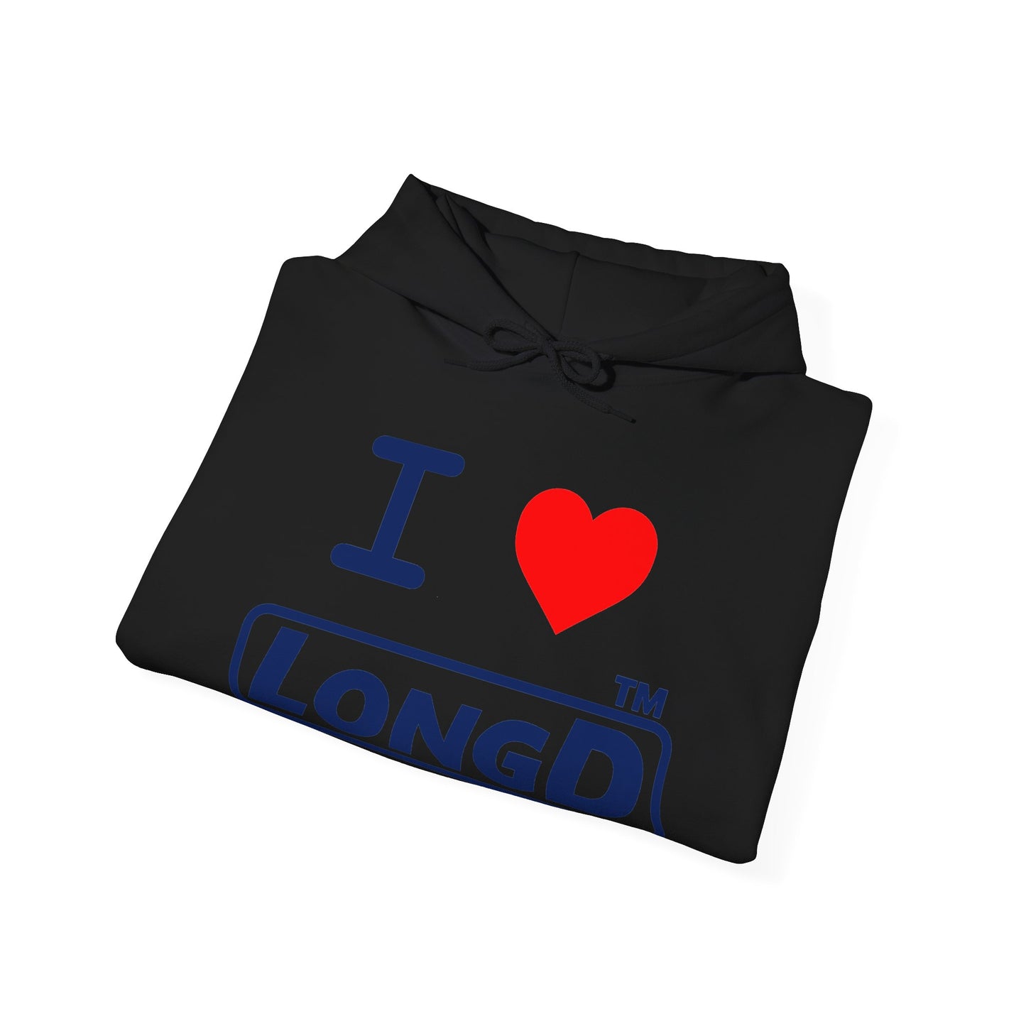 I Luv LongD Tag-domain positive official basic logo hoodie