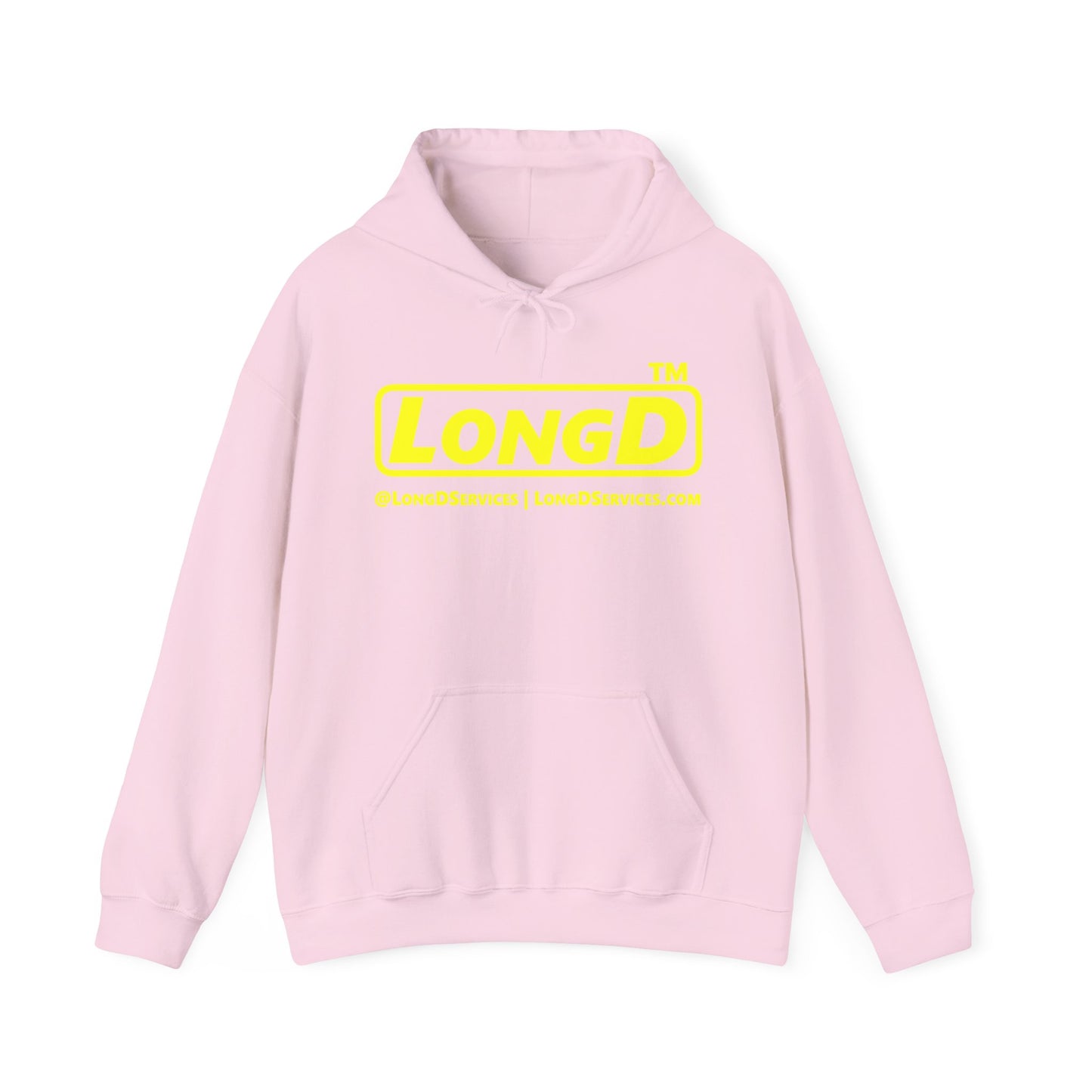 LongD Tag-domain positive alternate basic logo hoodie