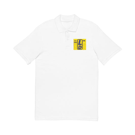 Embroidered LongD official logo upright initials polo shirt
