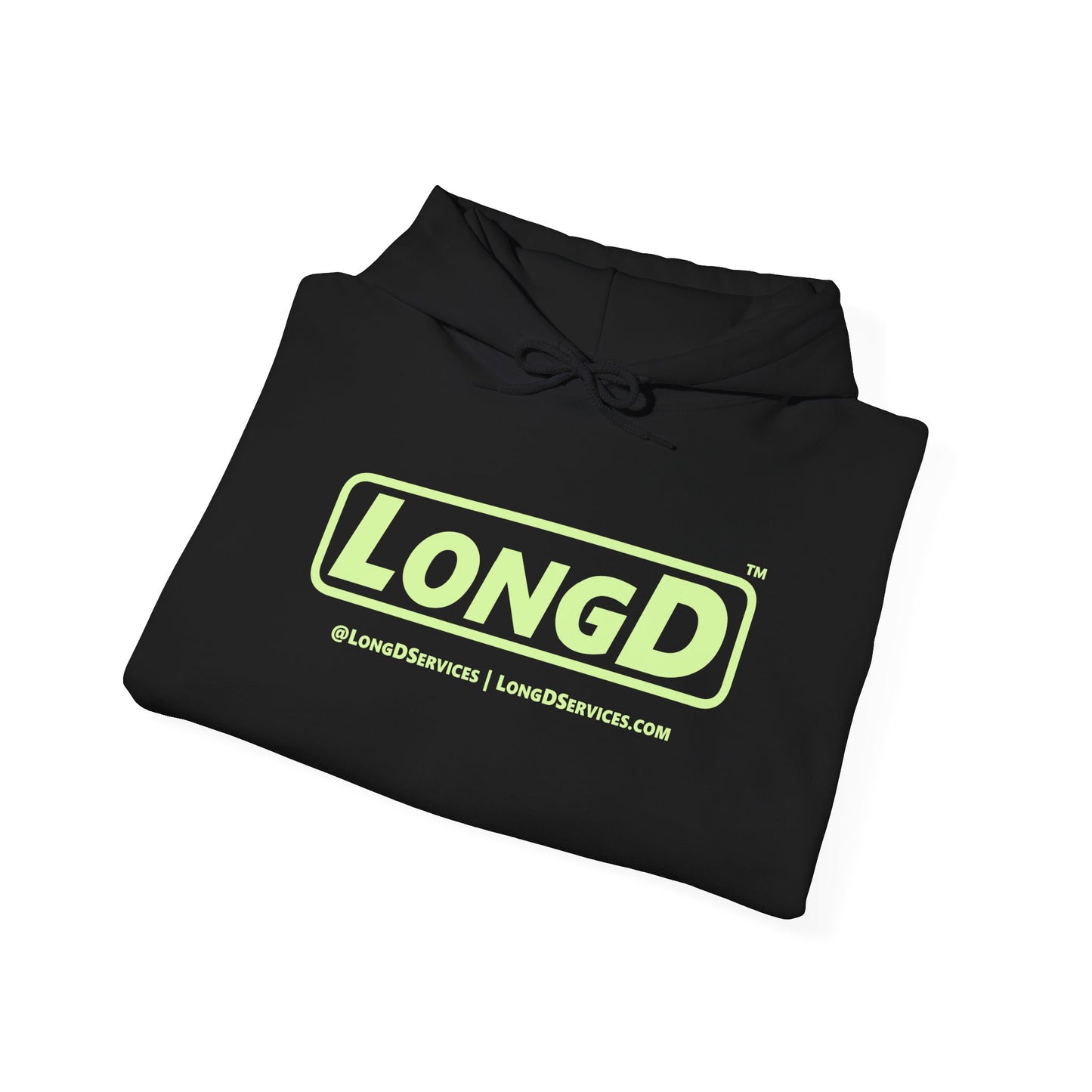 LongD® Logo Hoodie pastel green text