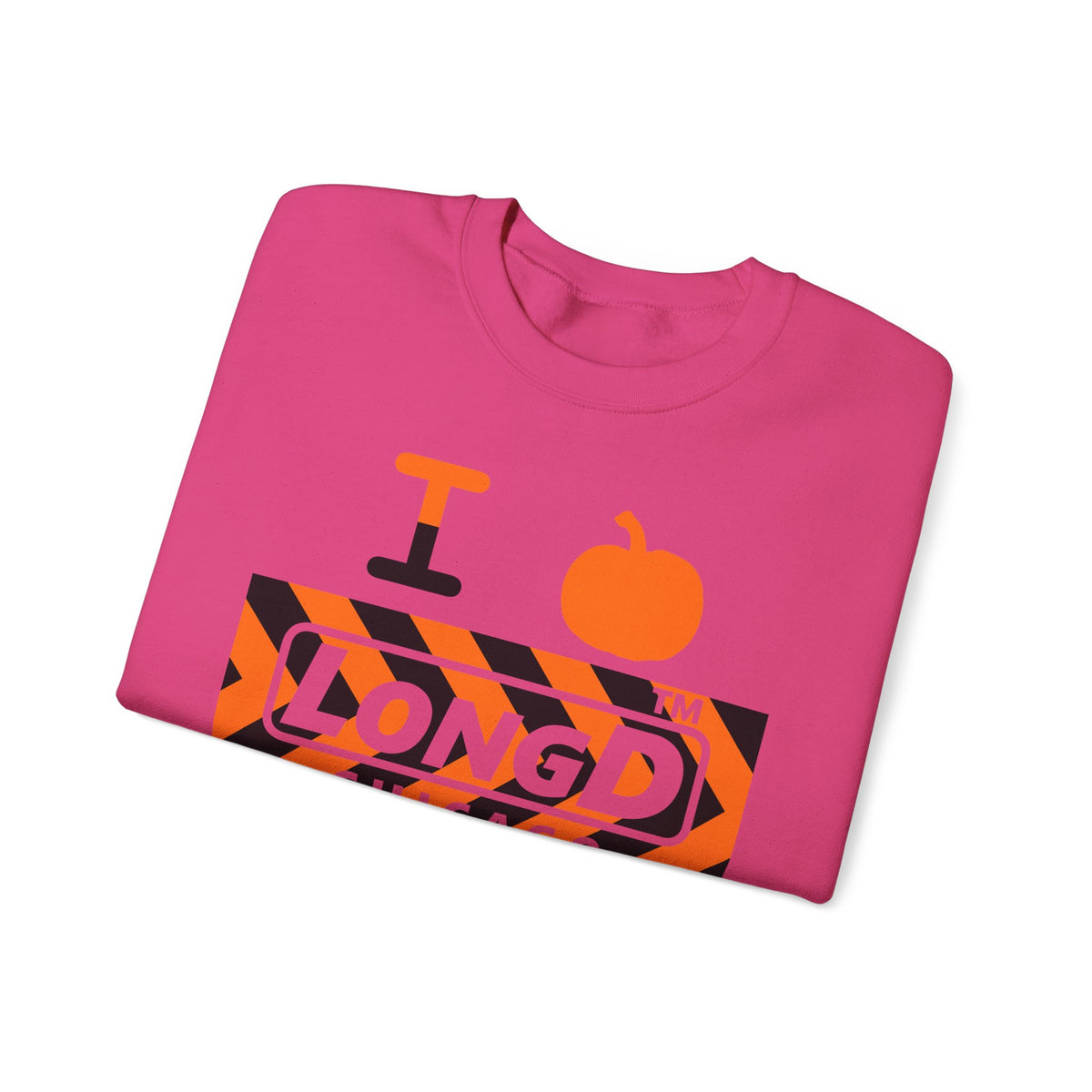 I pumpkin LongD Chicago negative forward chevron logo crewneck sweatshirt
