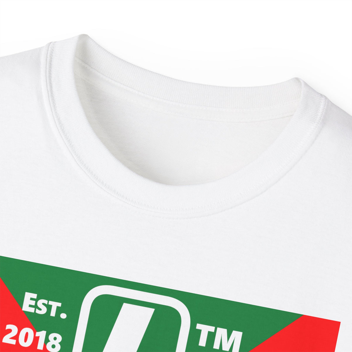 LongD Hyde Park negative upright argyle x logo (Xmas colors) cotton tee
