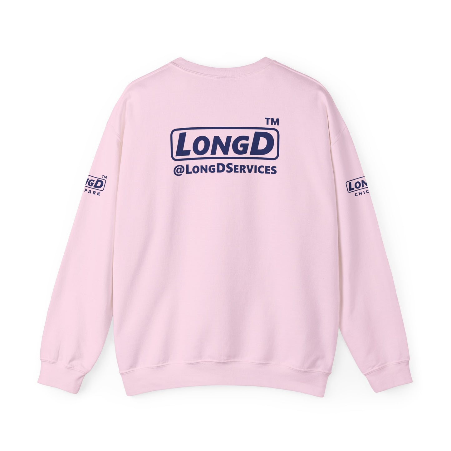 LongD official 4-print Chicago logo crewneck sweatshirt