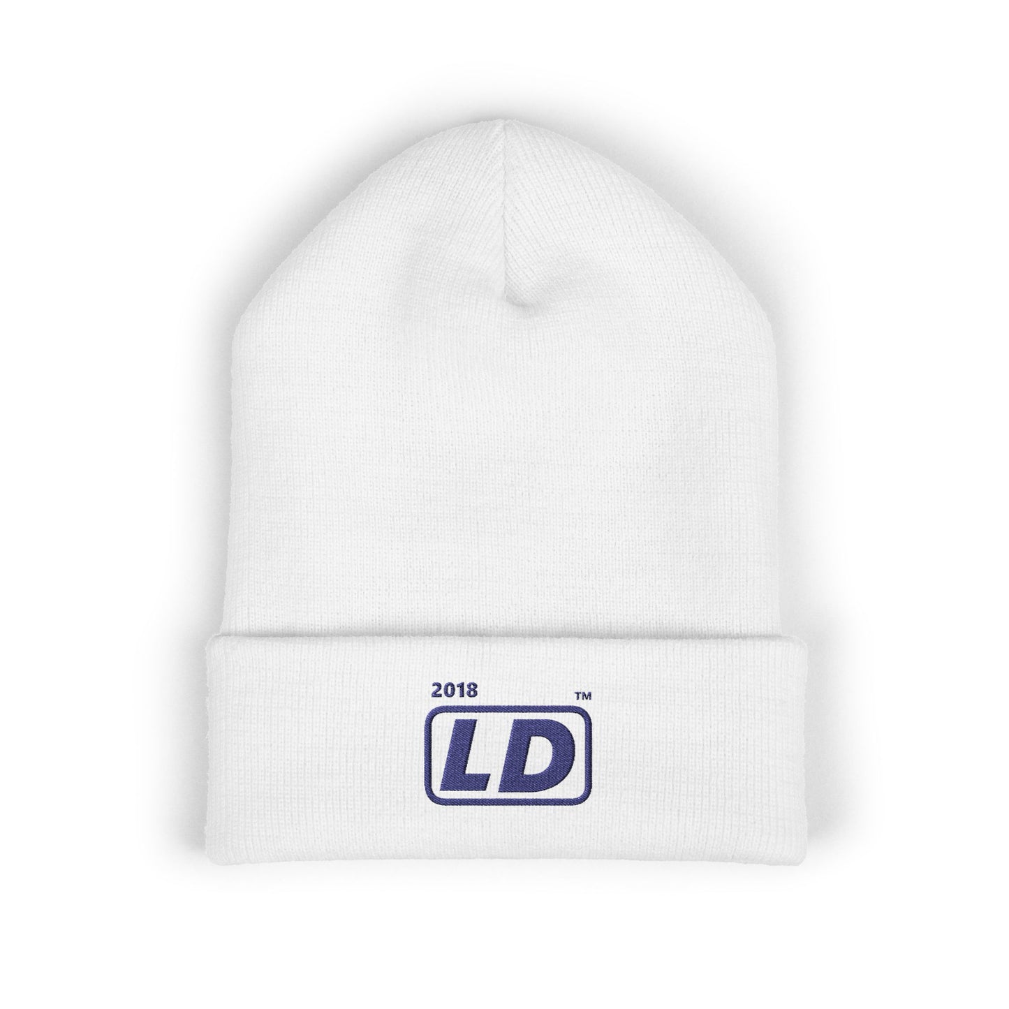 Embroidered Classic Cuffed Beanie basic official logo initials