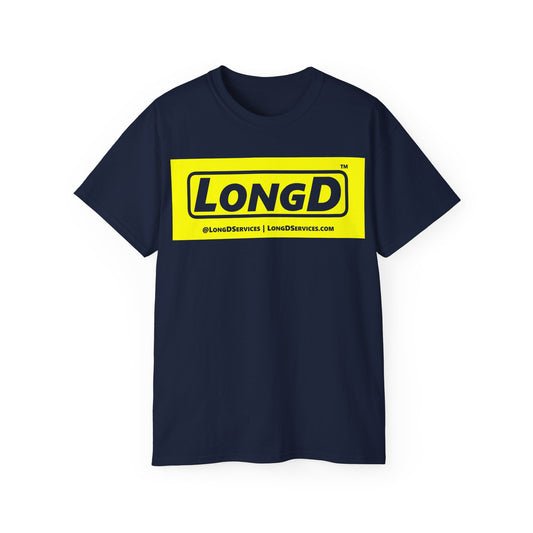 LongD Reverse Negative Logo Cotton Tee