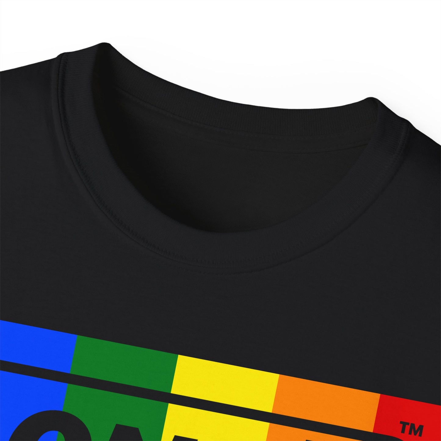 LongD® Logo Cotton Tee Pride rainbow negative text