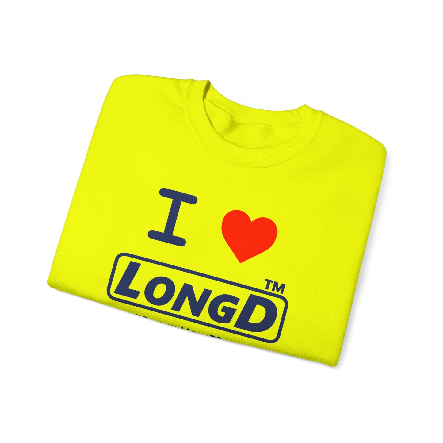 I Luv LongD Tag-domain positive official basic logo crewneck sweatshirt