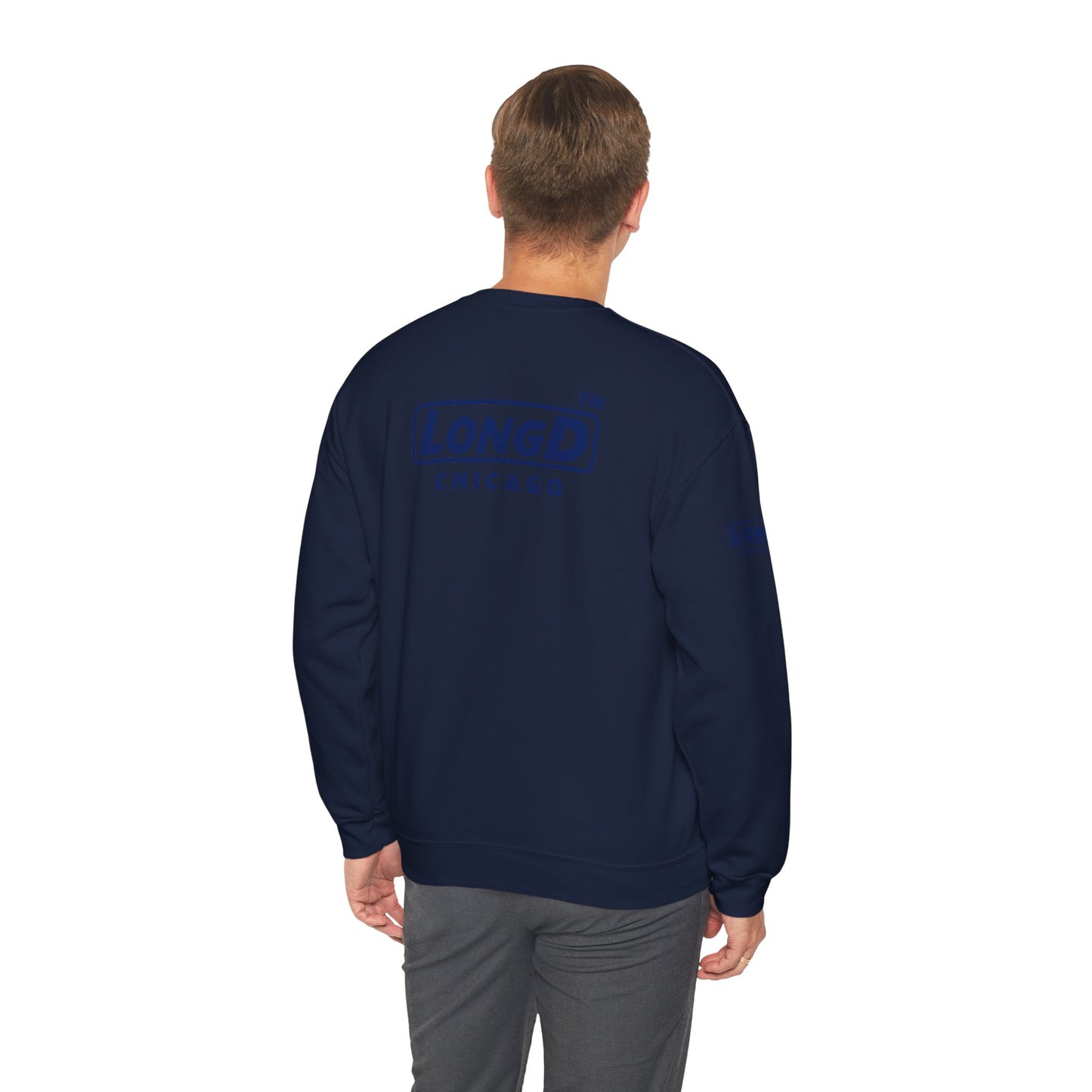 LongD official 4-print Tag logo crewneck sweatshirt