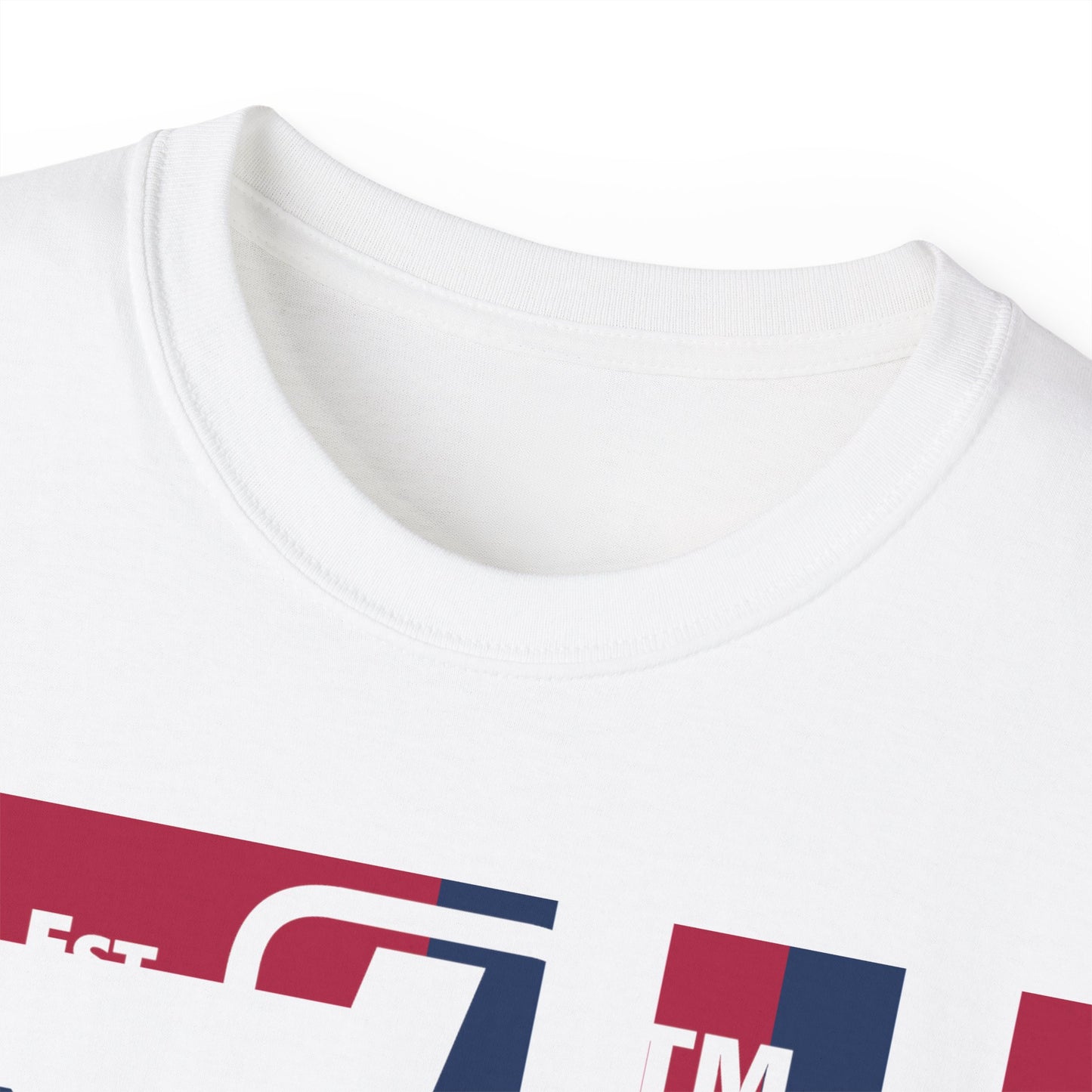 LongD cotton tee negative windmill 4-print Hyde Park upright logo (Patriotic colors)