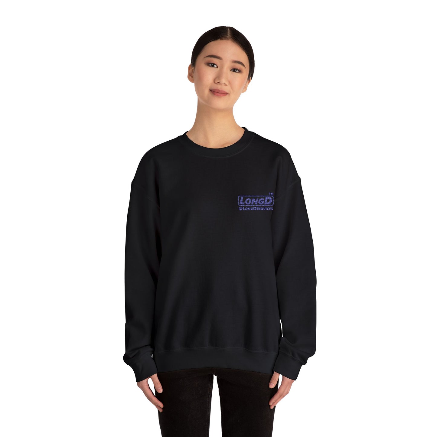 Embroidered Unisex Heavy Blend™ Crewneck Sweatshirt official basic logo