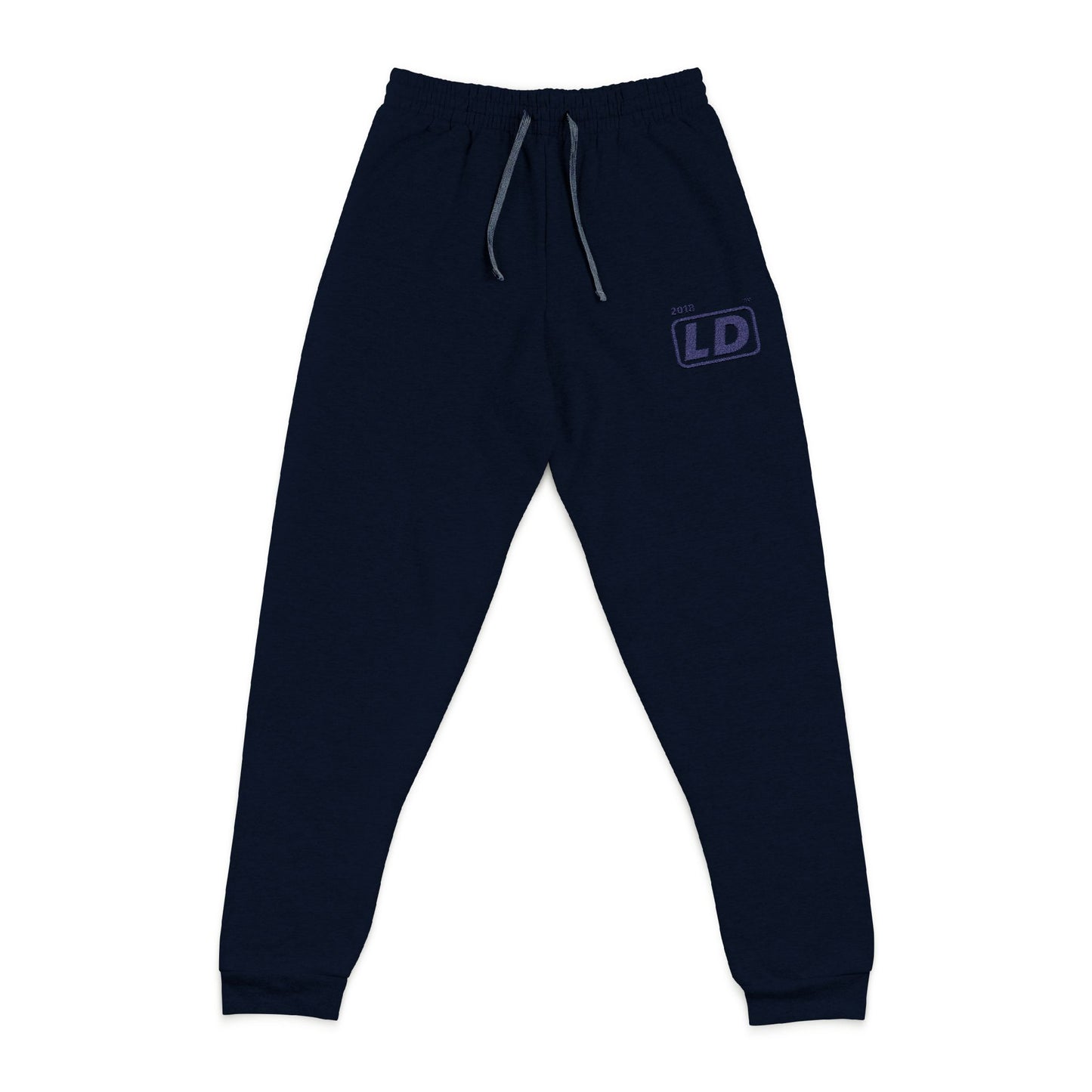 Embroidered unisex joggers basic official logo initials
