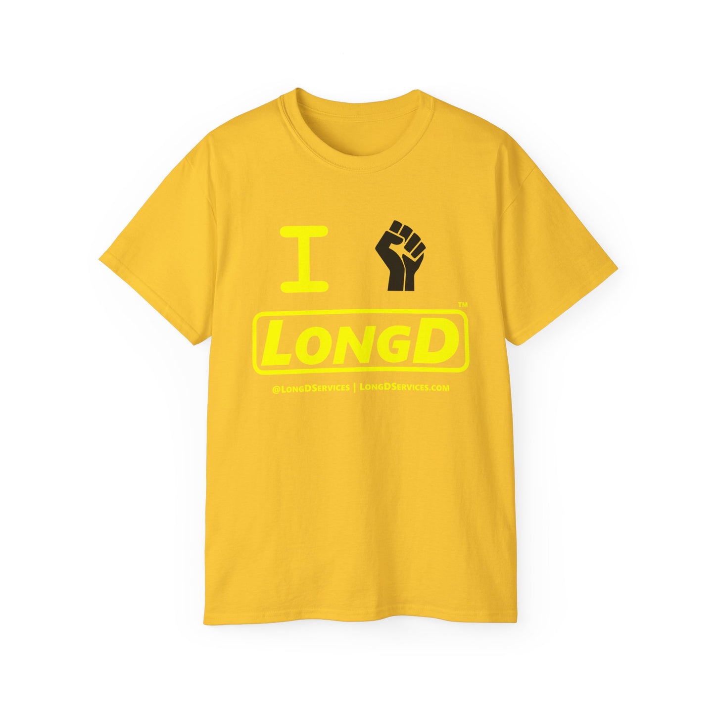 I Fist LongD® Alternate Logo Cotton Tee Juneteenth black fist