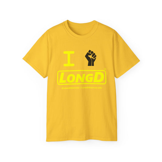 I Fist LongD® Alternate Logo Cotton Tee Juneteenth black fist
