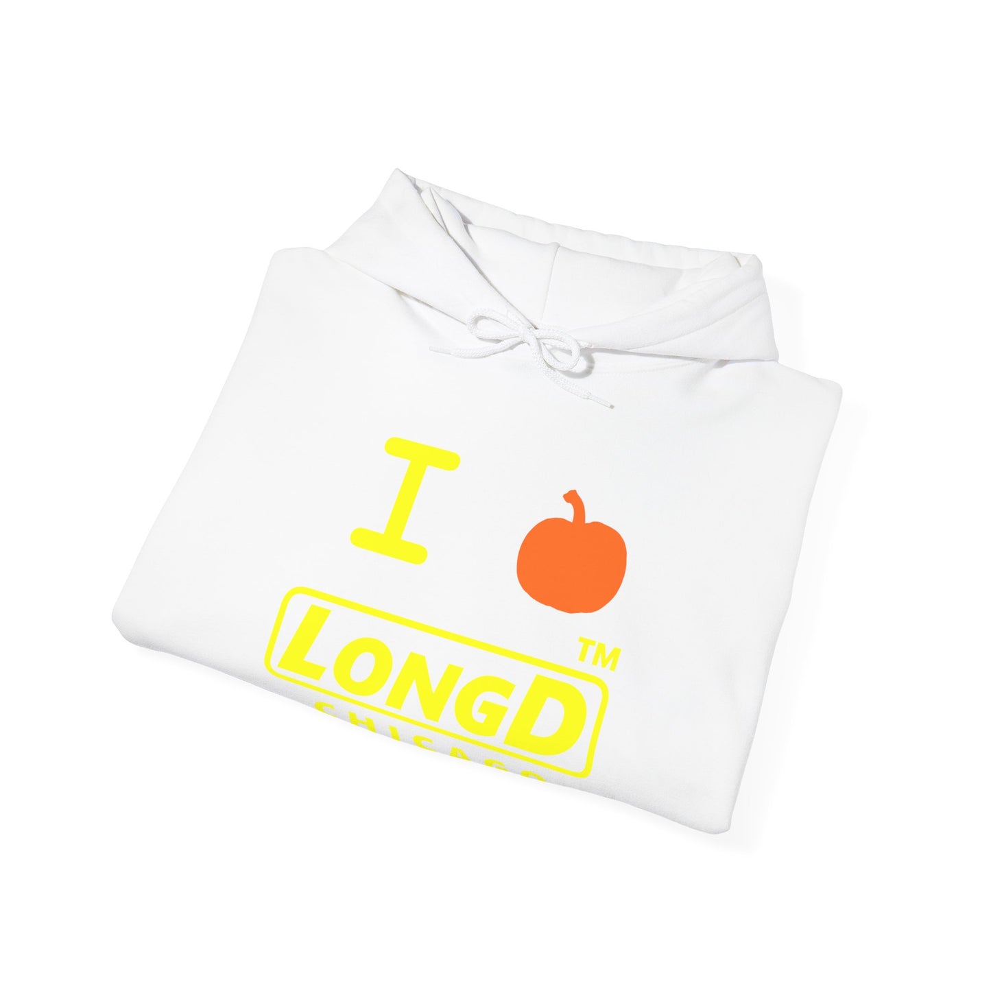 I Pumpkin LongD® Logo Hoodie yellow basic Chicago logo