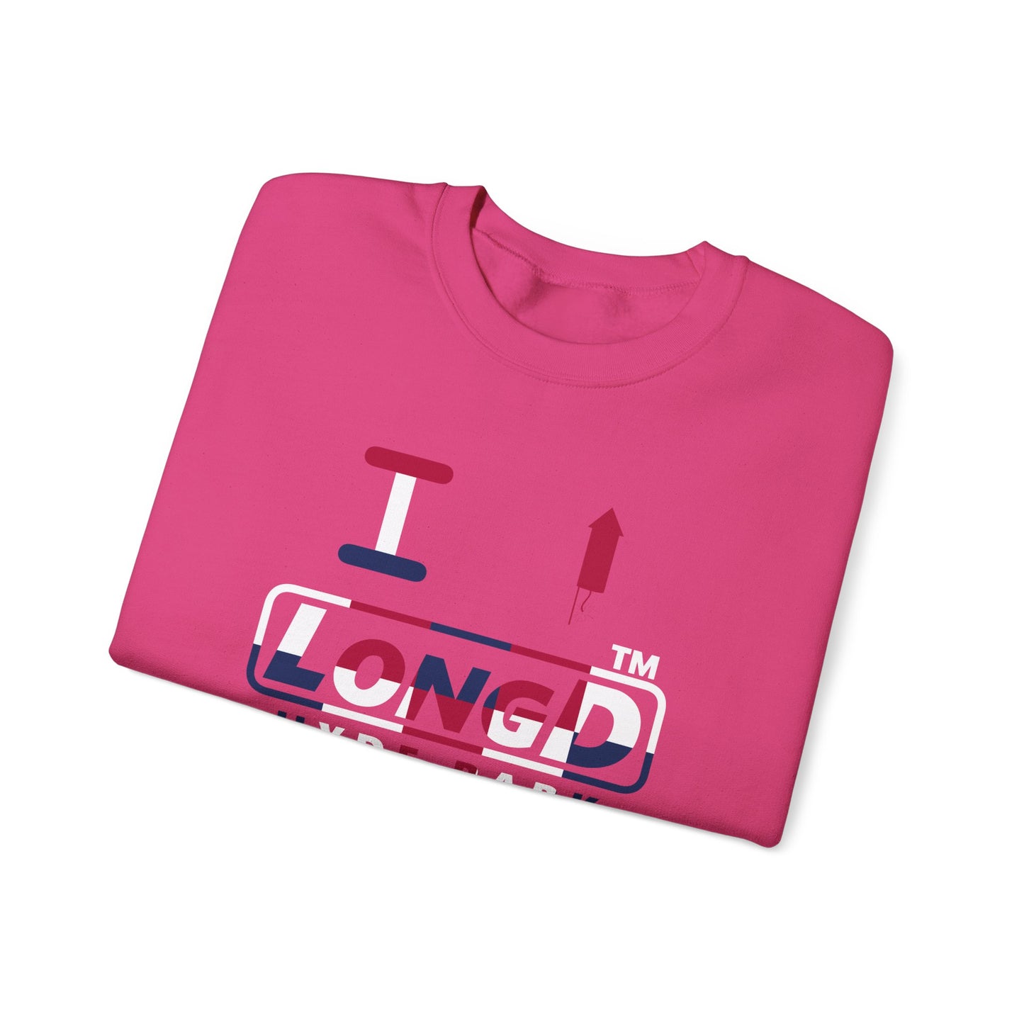 I firecracker LongD positive 2x5 Hyde Park logo crewneck sweatshirt