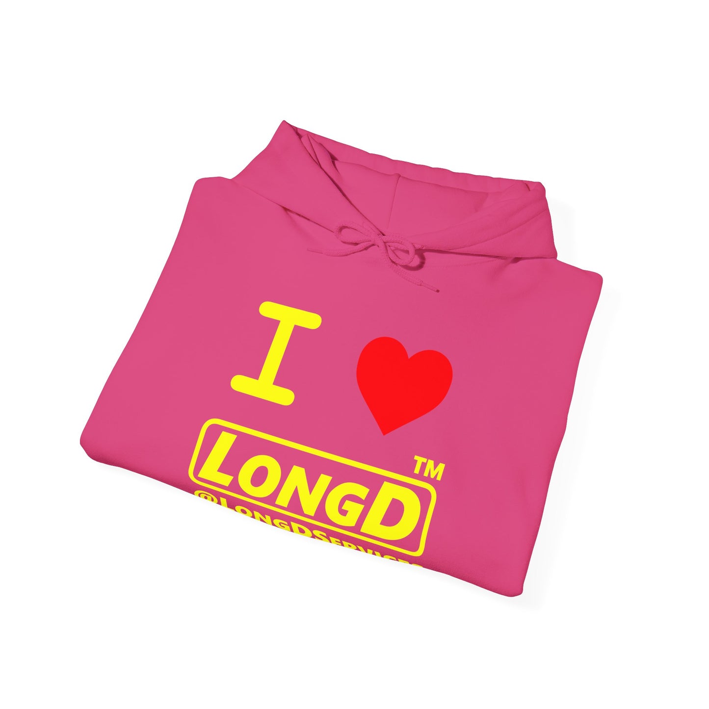 I Luv LongD® Logo (positive alternate Tag only version) Hoodie