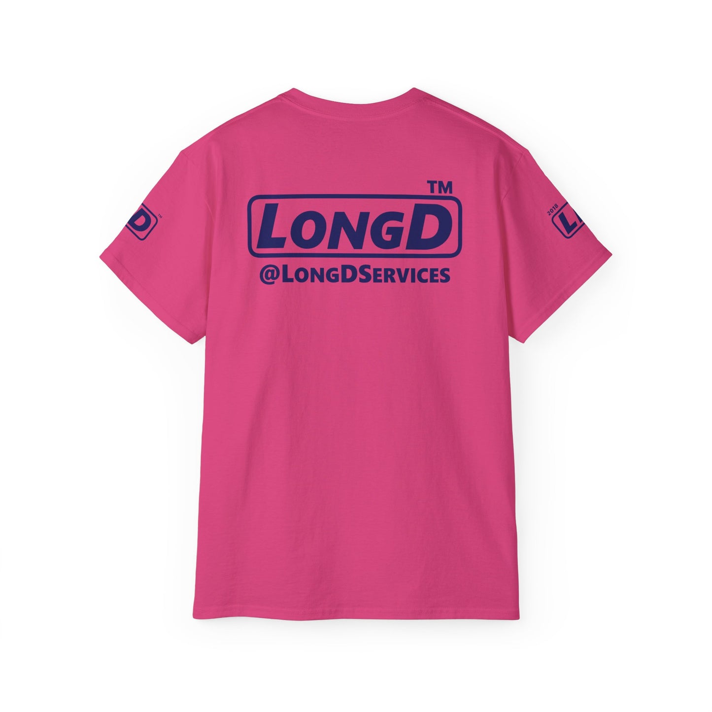 I fist LongD official Chicago logo 4-print cotton tee with multicolored fist