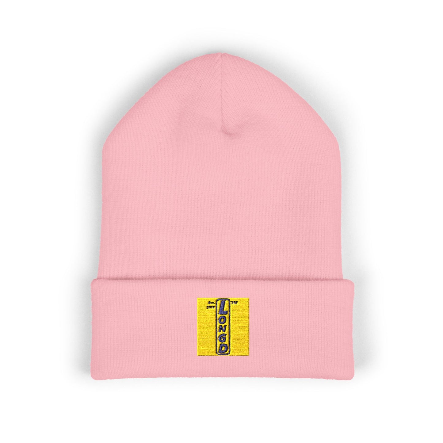 Embroidered Classic Cuffed Beanie official logo upright