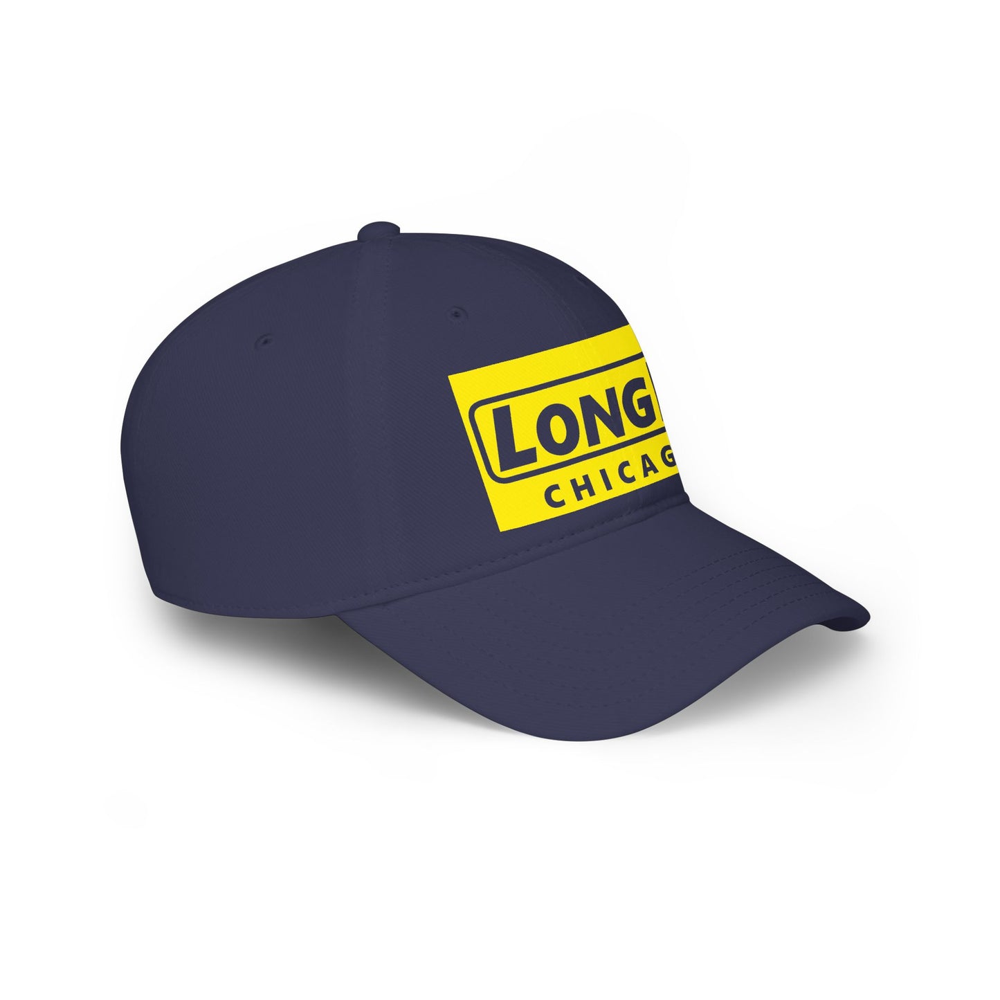 LongD Logo 100% Cotton Velcro Baseball Cap (Negative Chicago)