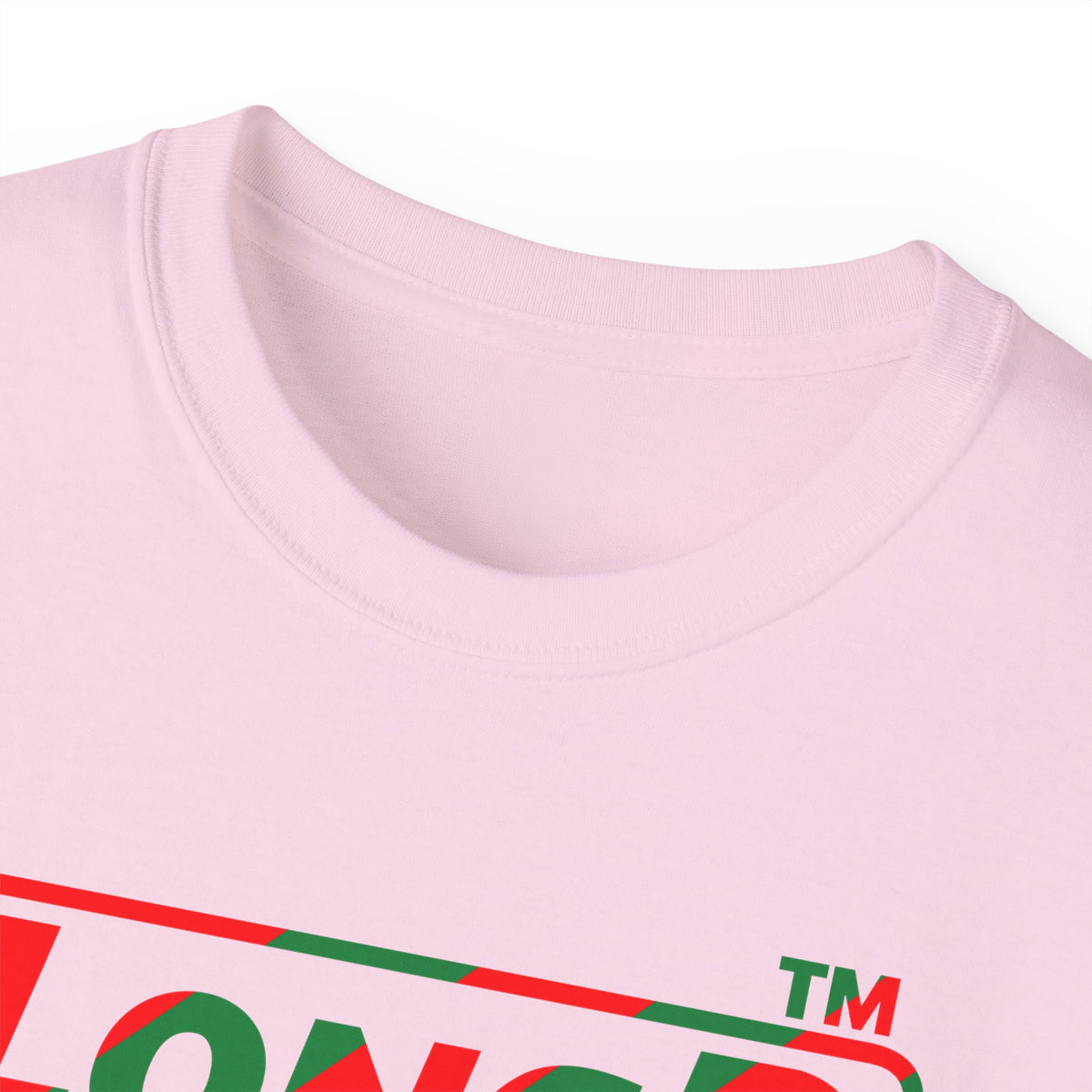 LongD Chicago positive pixel-weighted 6-striped logo (Xmas colors) cotton tee